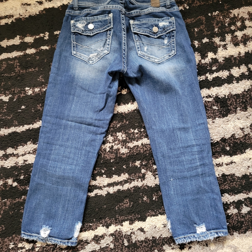 BKE Stella Distressed Ankle Jeans